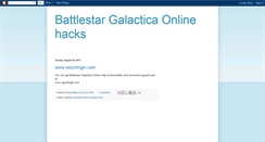 Desktop Screenshot of battlestargalacticaonlinehacks.blogspot.com