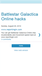 Mobile Screenshot of battlestargalacticaonlinehacks.blogspot.com