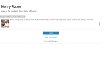 Tablet Screenshot of henry-mazer.blogspot.com