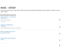 Tablet Screenshot of music-extasy.blogspot.com