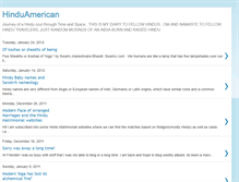 Tablet Screenshot of diaryofamericanhindu.blogspot.com