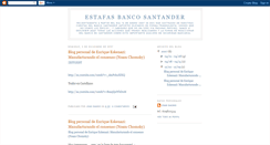 Desktop Screenshot of estafasbancosantander.blogspot.com