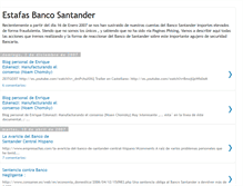 Tablet Screenshot of estafasbancosantander.blogspot.com