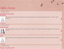 Tablet Screenshot of fluflusbeauty.blogspot.com