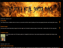 Tablet Screenshot of deathmetalsoccercoach.blogspot.com