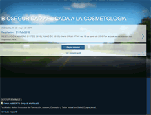 Tablet Screenshot of bioseguridadaplicadaalacosmetologia.blogspot.com