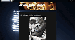 Desktop Screenshot of crumbumbeat.blogspot.com