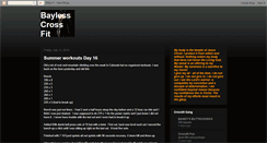 Desktop Screenshot of baylesscrossfit.blogspot.com