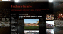 Desktop Screenshot of hinchadagranatedevenezuela.blogspot.com