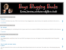 Tablet Screenshot of boysbloggingbooks.blogspot.com