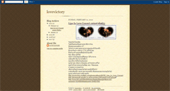 Desktop Screenshot of lovevictory.blogspot.com