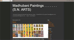 Desktop Screenshot of madhubanipaintingart.blogspot.com