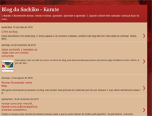 Tablet Screenshot of blogdasachikokarate.blogspot.com