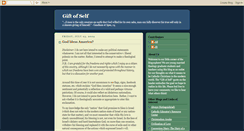 Desktop Screenshot of giftofself.blogspot.com