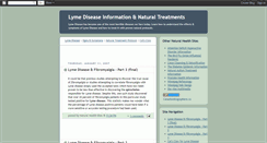 Desktop Screenshot of lymediseaseinfo.blogspot.com