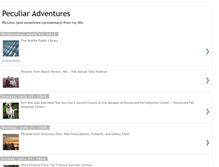 Tablet Screenshot of peculiaradventures.blogspot.com