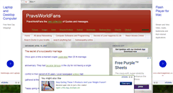 Desktop Screenshot of pravsworldfans.blogspot.com