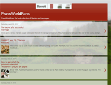 Tablet Screenshot of pravsworldfans.blogspot.com