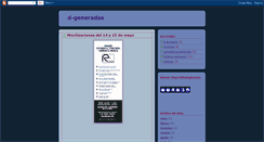 Desktop Screenshot of d-generadas.blogspot.com