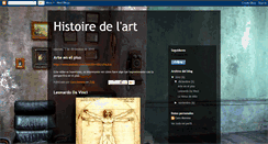 Desktop Screenshot of caromorenohistoiredelart.blogspot.com