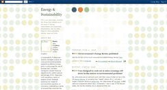 Desktop Screenshot of energysustainability.blogspot.com