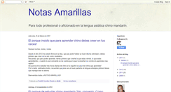 Desktop Screenshot of notasamarillas.blogspot.com