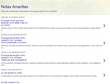 Tablet Screenshot of notasamarillas.blogspot.com