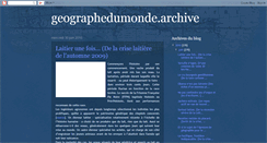 Desktop Screenshot of geographedumondearchive.blogspot.com