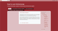 Desktop Screenshot of how-to-cure-trihonomas.blogspot.com