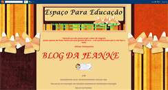 Desktop Screenshot of espacodeeducar.blogspot.com