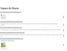 Tablet Screenshot of espacodeeducar.blogspot.com