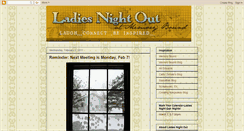 Desktop Screenshot of ladiesnightoutmemorybound.blogspot.com