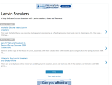 Tablet Screenshot of lanvinsneakers.blogspot.com