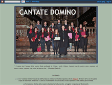 Tablet Screenshot of corale-cantatedomino.blogspot.com