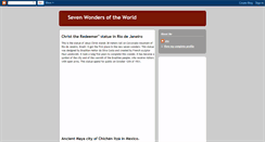 Desktop Screenshot of newsevenwondersoftheworld.blogspot.com