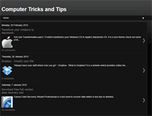 Tablet Screenshot of computertechtrick.blogspot.com
