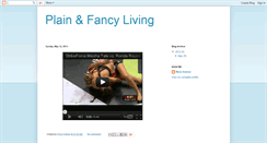 Desktop Screenshot of plainfancyliving.blogspot.com