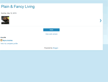 Tablet Screenshot of plainfancyliving.blogspot.com