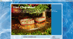 Desktop Screenshot of haricharanam.blogspot.com