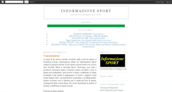 Desktop Screenshot of informazionesport.blogspot.com