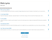 Tablet Screenshot of gotlyrics-pink.blogspot.com