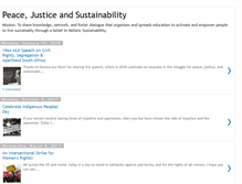 Tablet Screenshot of peace-justice-sustainability.blogspot.com