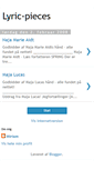 Mobile Screenshot of lyric-pieces.blogspot.com