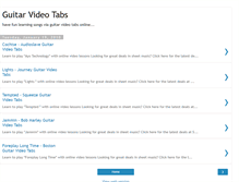 Tablet Screenshot of guitarvideotabs.blogspot.com