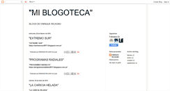 Desktop Screenshot of miblogoteca.blogspot.com