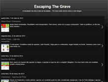 Tablet Screenshot of escapingthegrave.blogspot.com