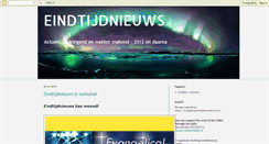 Desktop Screenshot of eindtijdnieuws.blogspot.com