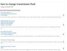 Tablet Screenshot of howtochangetransmissionfluid.blogspot.com