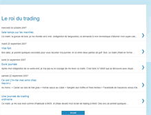 Tablet Screenshot of leroidutrading.blogspot.com