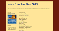 Desktop Screenshot of learnfrenchonline2013.blogspot.com